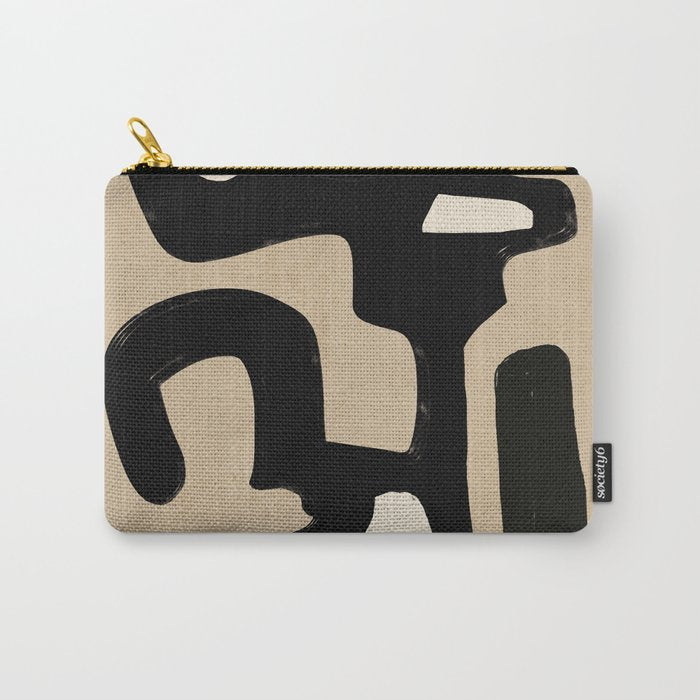 Modern Abstract Minimal Shapes 117 Carry All Pouch Gallery Image 1