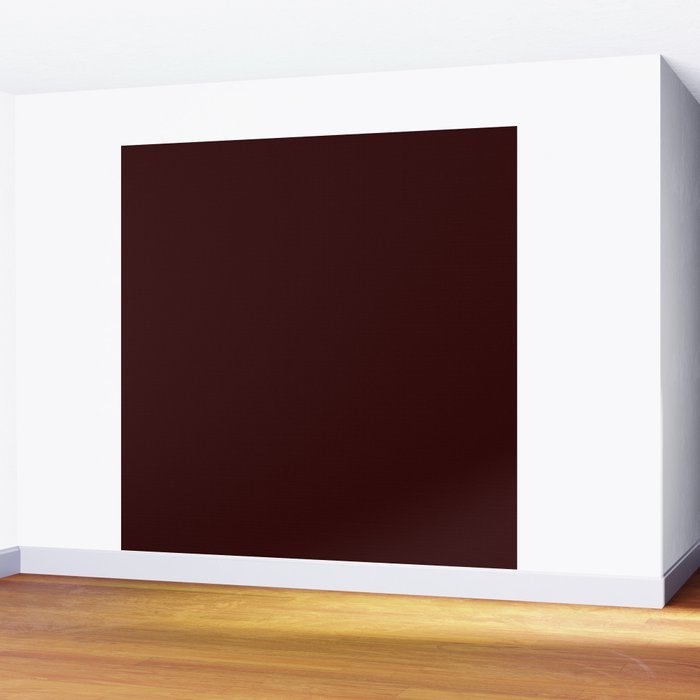 Dark Maroon Broown Solid Color Plain Earth Tone Modern Abstract  Wall Mural Gallery Image 2