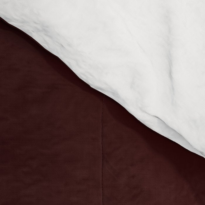 Dark Maroon Broown Solid Color Plain Earth Tone Modern Abstract  Comforter Gallery Image 4