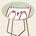 No peeking polar bear Side Table Gallery Image 2