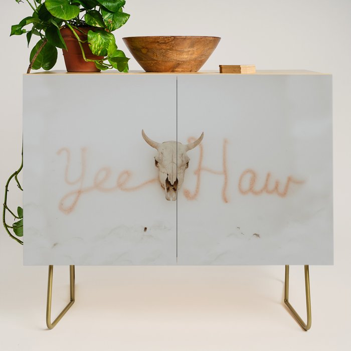 Yee Haw Cow Skull Credenza Gallery Image 1