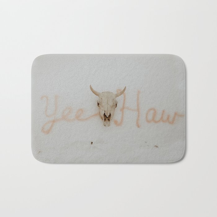 Yee Haw Cow Skull Bath Mat Gallery Image 1