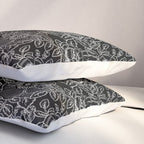 Gothic Rose in Black and White Pillow Sham Gallery Image 3