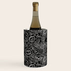 Gothic Rose in Black and White Wine Chiller Gallery Image 2