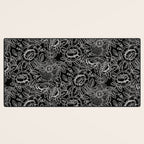 Gothic Rose in Black and White Desk Mat Gallery Image 3
