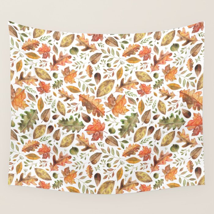 Autumn/Fall Leaves Wall Tapestry Gallery Image 4