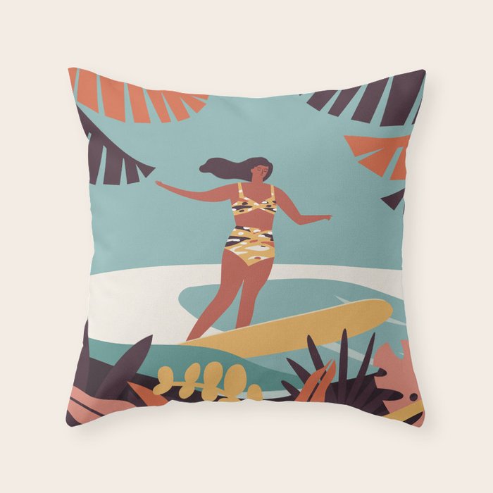 Blue Hawaii Throw Pillow Gallery Image 6
