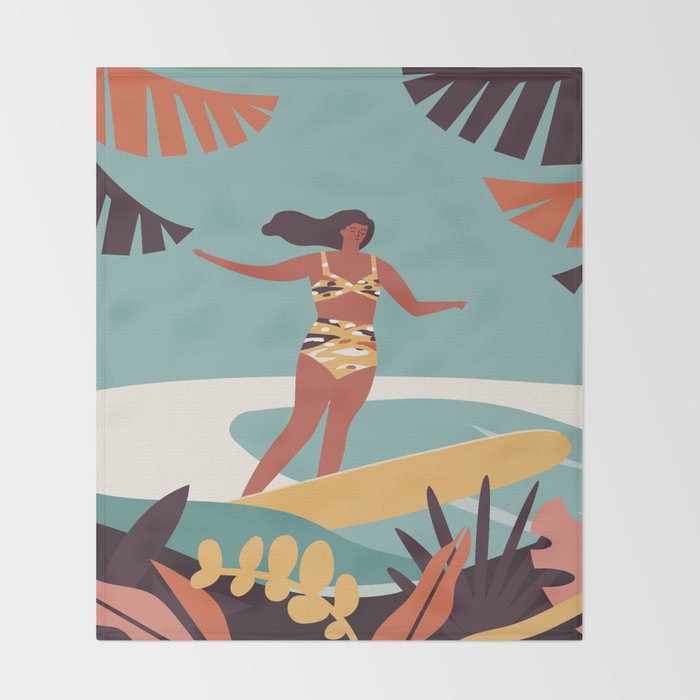 Blue Hawaii Throw Blanket Gallery Image 2