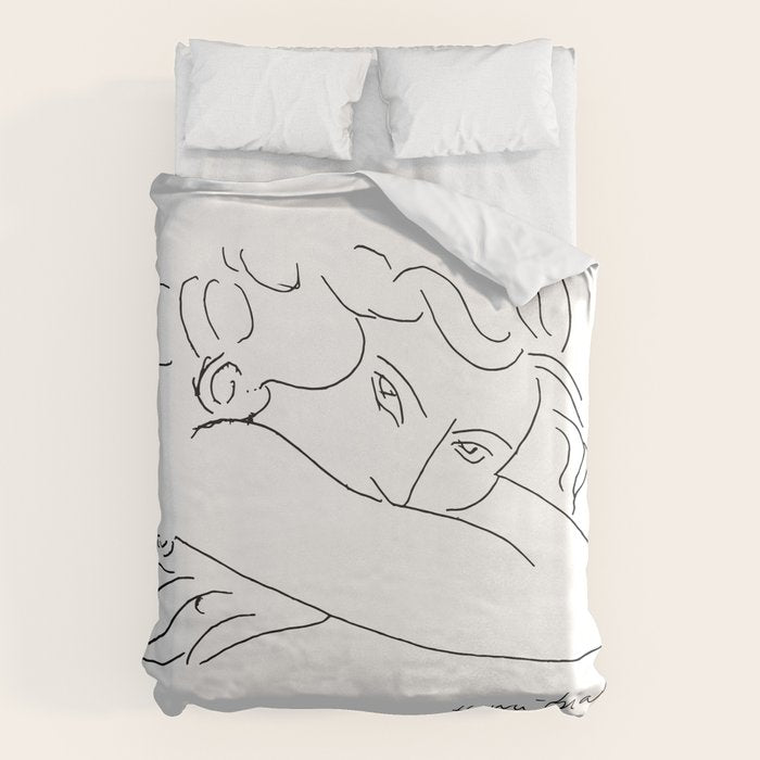 Young Woman With Face Buried In Arms (jeune Femme Le Visage Enfoui Dans Les Bras), Henri Matisse, Ar Duvet Cover Gallery Image 6