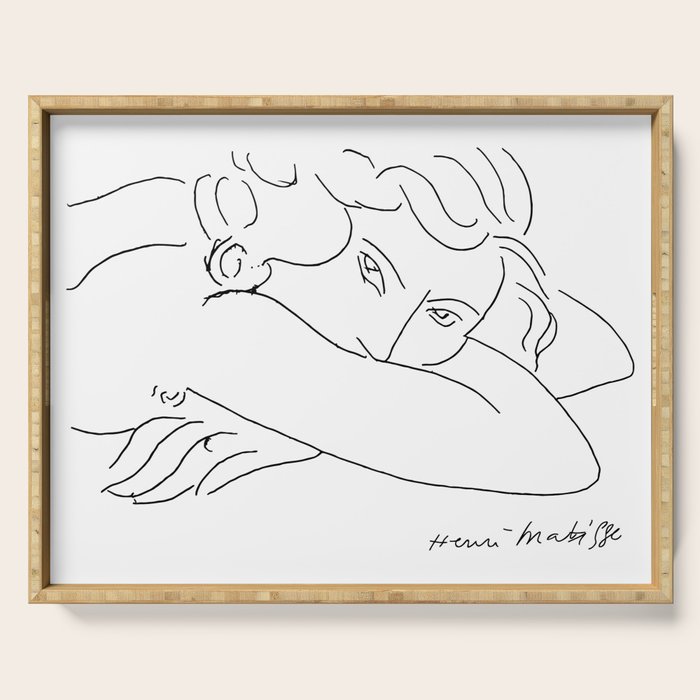 Young Woman With Face Buried In Arms (jeune Femme Le Visage Enfoui Dans Les Bras), Henri Matisse, Ar Serving Tray Gallery Image 1