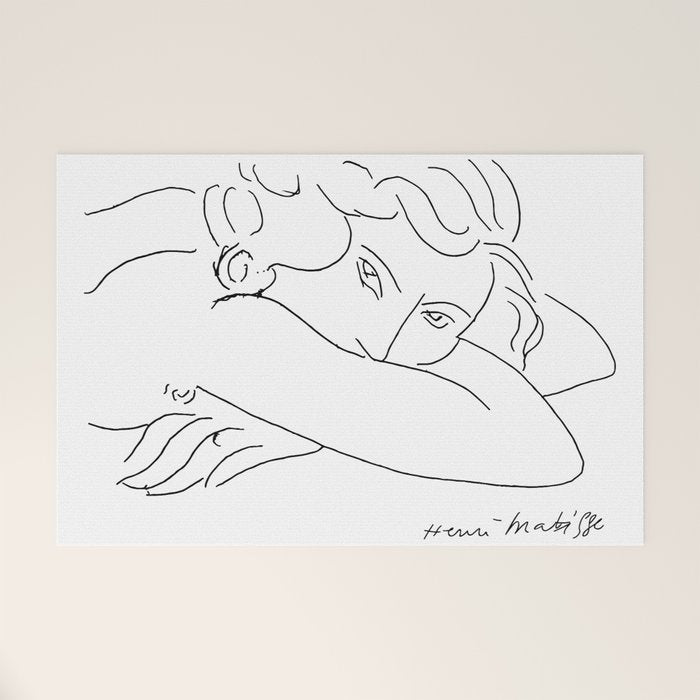 Young Woman With Face Buried In Arms (jeune Femme Le Visage Enfoui Dans Les Bras), Henri Matisse, Ar Welcome Mat Gallery Image 1