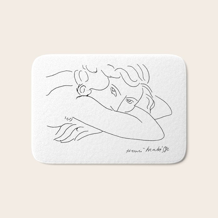 Young Woman With Face Buried In Arms (jeune Femme Le Visage Enfoui Dans Les Bras), Henri Matisse, Ar Bath Mat Gallery Image 1