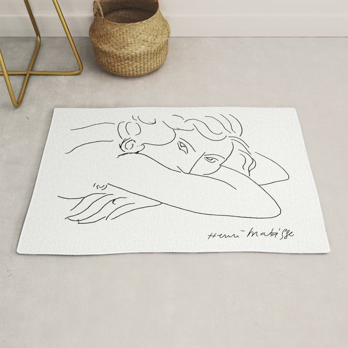 Young Woman With Face Buried In Arms (jeune Femme Le Visage Enfoui Dans Les Bras), Henri Matisse, Ar Rug Gallery Image 1
