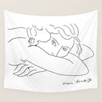 Young Woman With Face Buried In Arms (jeune Femme Le Visage Enfoui Dans Les Bras), Henri Matisse, Ar Wall Tapestry Gallery Image 4