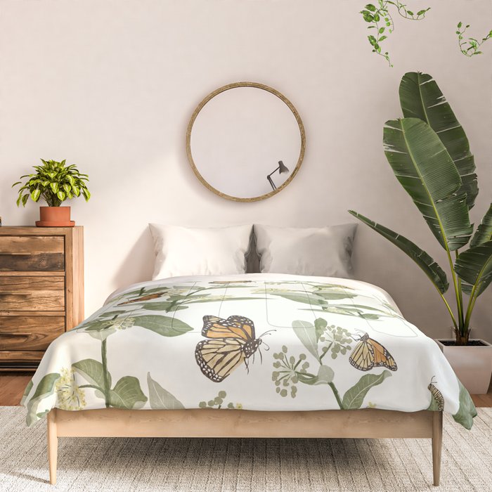 Monarch's Milkweeds Comforter Gallery Image 3