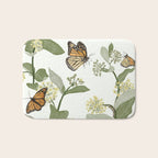 Monarch's Milkweeds Bath Mat Gallery Image 1