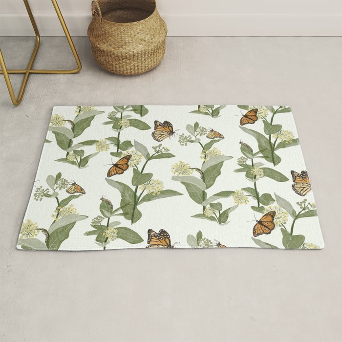 Monarch's Milkweeds Rug Gallery Image 1