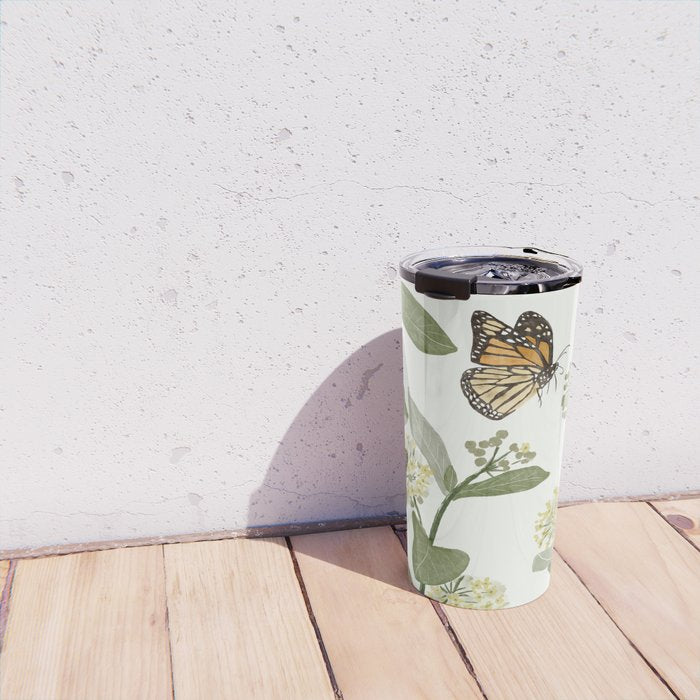 Monarch's Milkweeds Travel Mug Gallery Image 4