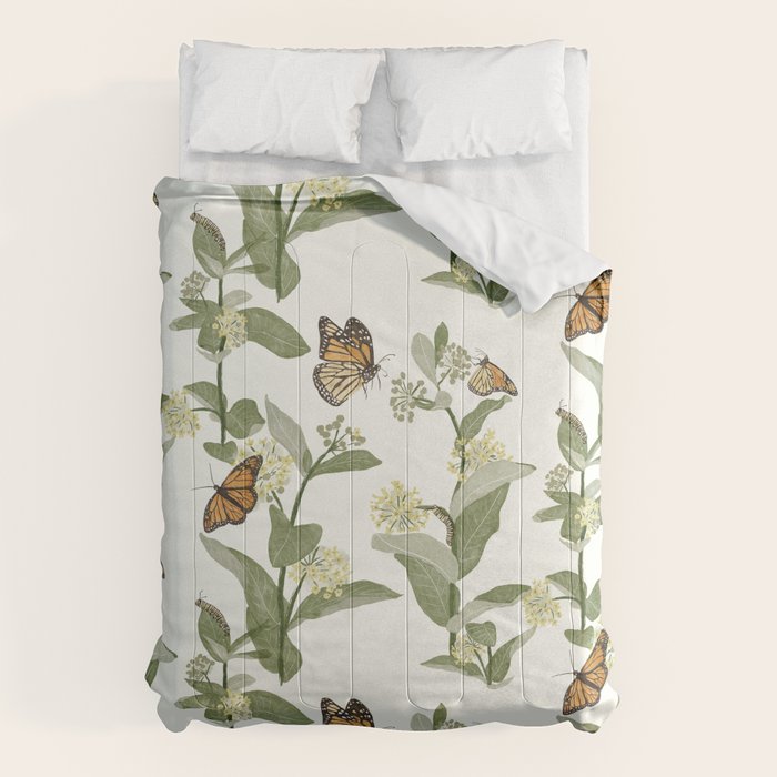 Monarch's Milkweeds Comforter Gallery Image 6
