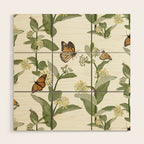 Monarch's Milkweeds Wood Wall Art Gallery Image 1