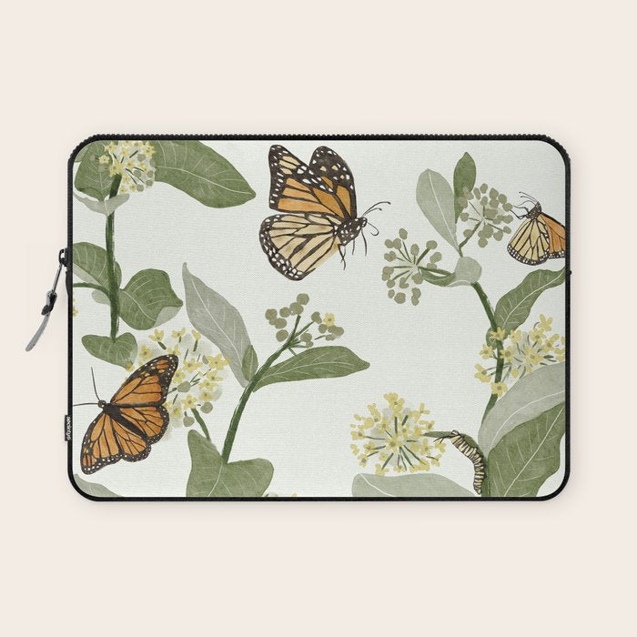 Monarch's Milkweeds Laptop Sleeve Gallery Image 1