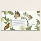 Monarch's Milkweeds Desk Mat Gallery Image 1