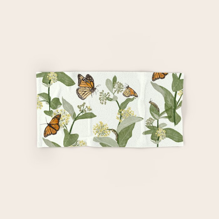 Monarch's Milkweeds Bath Towel Gallery Image 1