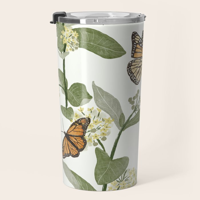 Monarch's Milkweeds Travel Mug Gallery Image 3