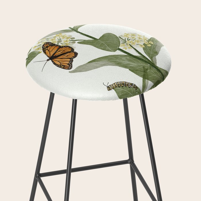 Monarch's Milkweeds Stool Gallery Image 2