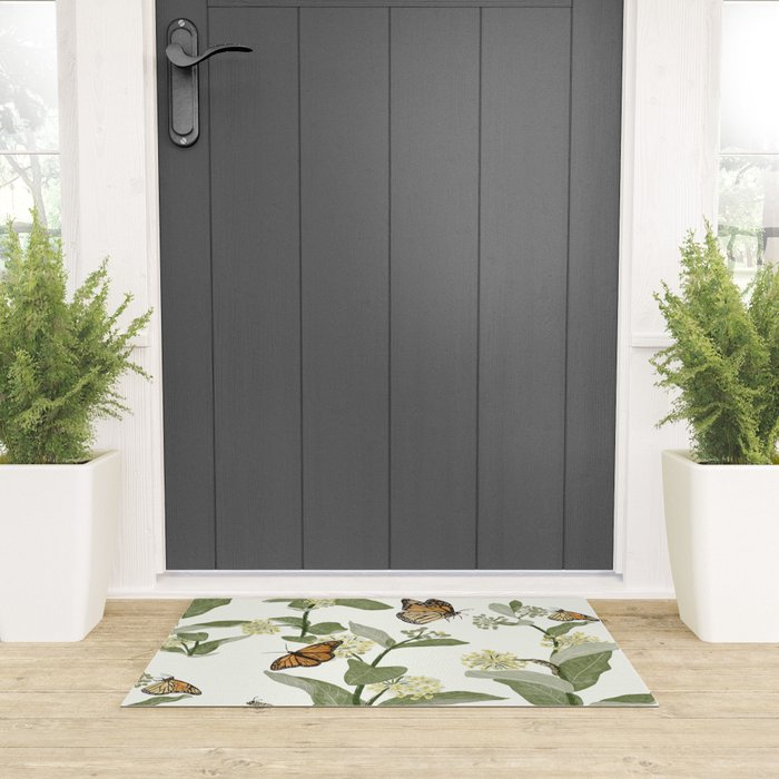 Monarch's Milkweeds Welcome Mat Gallery Image 3