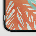 Coral and Aqua Coastal Print Laptop Sleeve Gallery Image 3