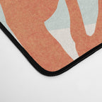 Coral and Aqua Coastal Print Desk Mat Gallery Image 4