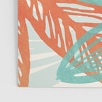 Coral and Aqua Coastal Print Poster Gallery Image 3