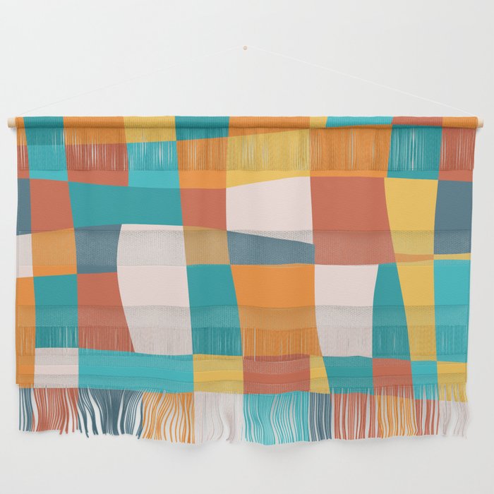 Geometric Checkered Prints Wall Hanging Gallery Image 1