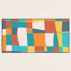 Geometric Checkered Prints Desk Mat Gallery Image 3