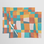 Geometric Checkered Prints Placemat Gallery Image 1
