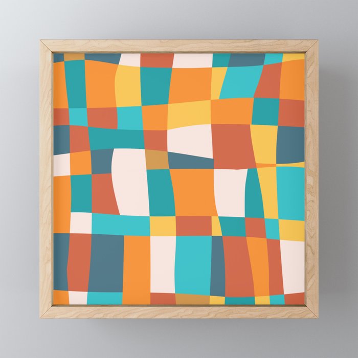 Geometric Checkered Prints Mini Art Print Gallery Image 1
