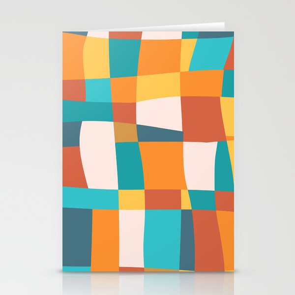 Geometric Checkered Prints Stationery Card Gallery Image 2