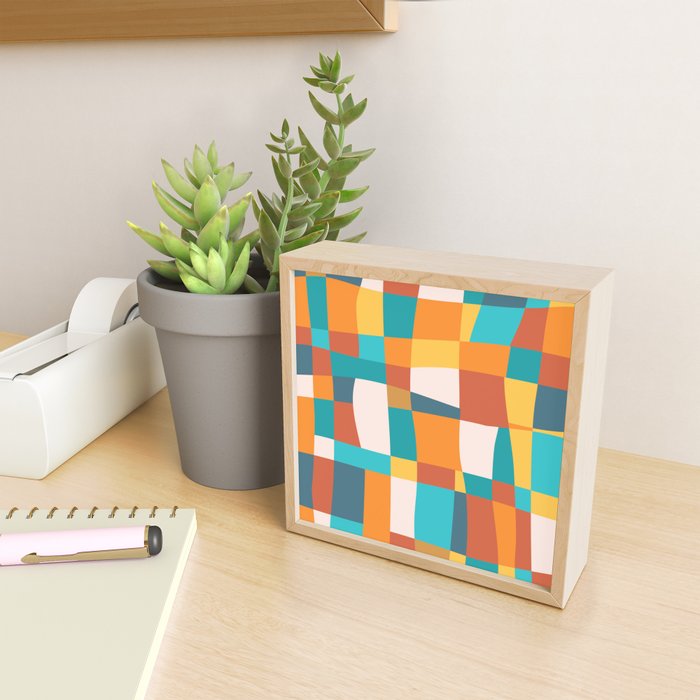 Geometric Checkered Prints Mini Art Print Gallery Image 2
