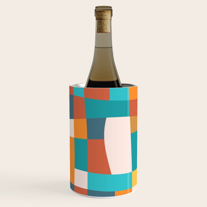 Geometric Checkered Prints Wine Chiller Gallery Image 2
