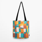 Geometric Checkered Prints Tote Bag Gallery Image 2