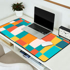 Geometric Checkered Prints Desk Mat Gallery Image 2