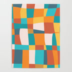 Geometric Checkered Prints Poster Gallery Image 4
