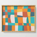 Geometric Checkered Prints Serving Tray Gallery Image 1