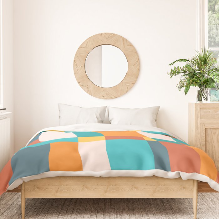 Geometric Checkered Prints Duvet Cover Gallery Image 3