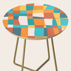 Geometric Checkered Prints Side Table Gallery Image 2