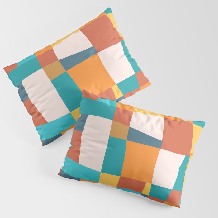 Geometric Checkered Prints Pillow Sham Gallery Image 1