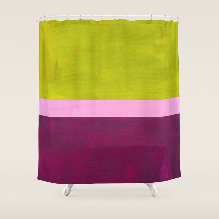 Green Plum Shower Curtain Gallery Image 1