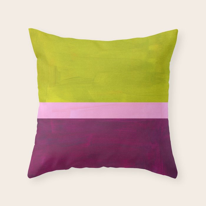 Green Plum Throw Pillow Gallery Image 1