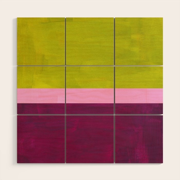 Green Plum Wood Wall Art Gallery Image 1